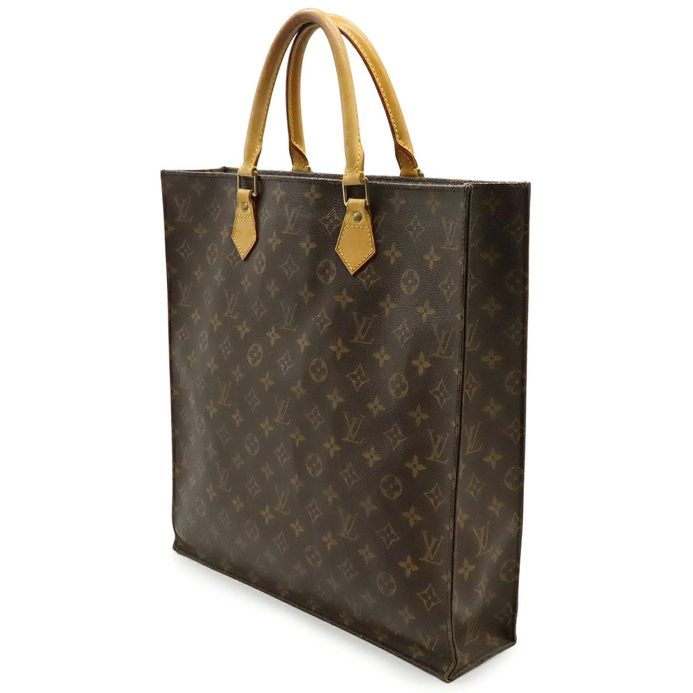 Louis Vuitton Sac Bag Business Square Plat Tote Handbag Shopping Monogram Brown
